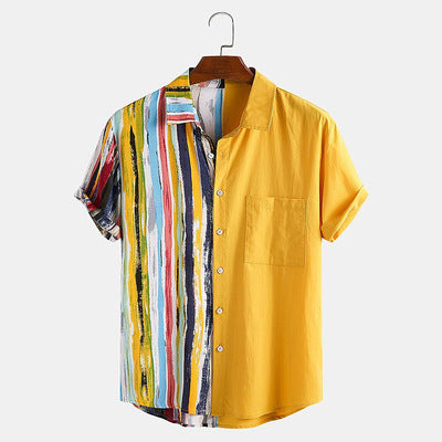 Camisa Polo Estampada con Cuello Contrastado para Hombre - Image 12