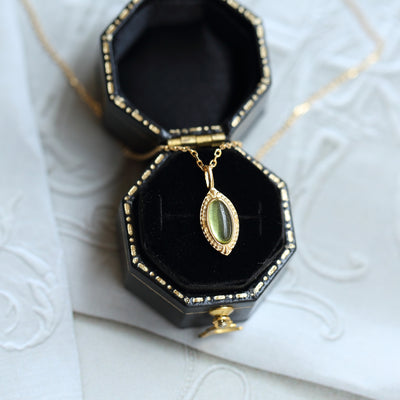 Collar de Plata 925 con Peridoto Natural Vintage Exquisito - Image 10