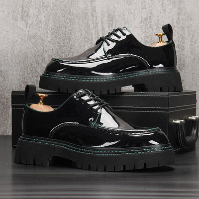 Zapatos Casuales Estilo Británico Retro para Hombre con Suela Elevada - Image 6