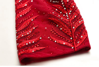 Vestido de Fiesta con Bordados Diamantados - Image 13