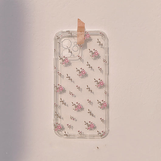Funda Transparente de Silicona Suave con Diseño Floral - Image 3