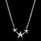 Bead Necklace Jewelry Jewelry Electroplating Plateado Jewelry 6 Estilo