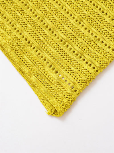 Suéter Tejido Hueco con Escote Halter para Mujer - Image 15