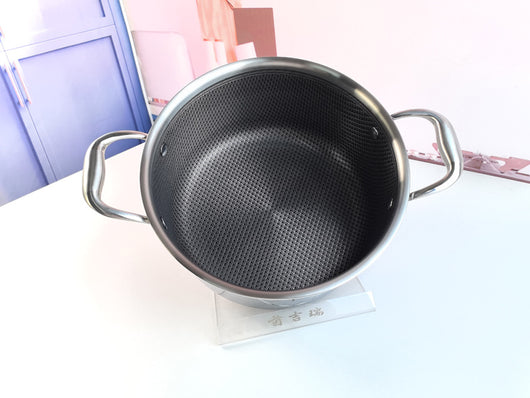 Olla para Sopa Binaural 316 de Acero Inoxidable con Tapa 24CM - Image 11