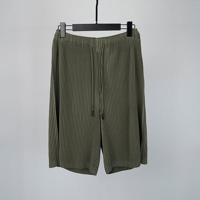 Pantalones Cortos Hombre Plisados Talla Grande Comodidad Casual - Image 14