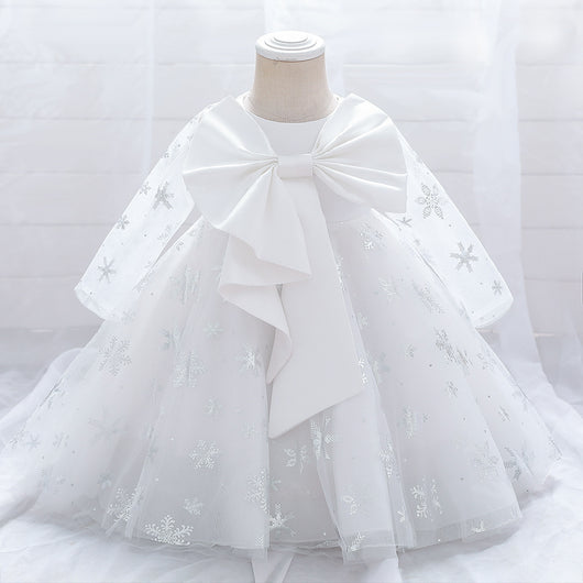 Vestido Infantil de Fiesta con Gran Lazo - Image 26