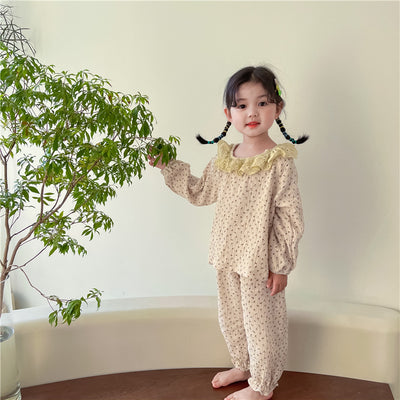 Bata de Casa Coreana Estilo Pastoral con Flores - Image 3
