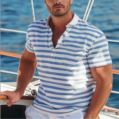Polo Casual de Rayas para Hombre - Cómodo y Versátil - Image 15