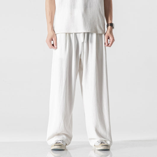 Pantalones Anchos de Lino y Algodón para Tallas Grandes - Cómodos y Transpirables - Image 16