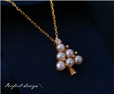 Collar de Perla Marina con Diamantes Incrustados - Image 11