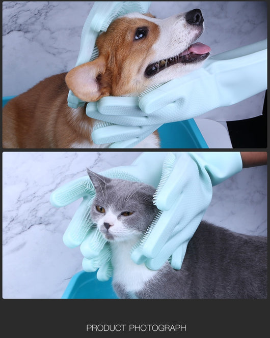 Guantes de Baño para Mascotas - Set Completo de Aseo Canino - Image 31