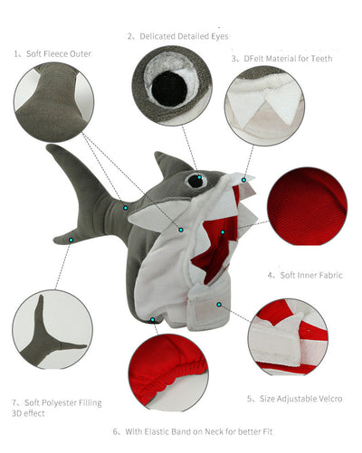 Gorro Tiburón para Mascotas - Disfraz Adorable de Transformación - Image 11