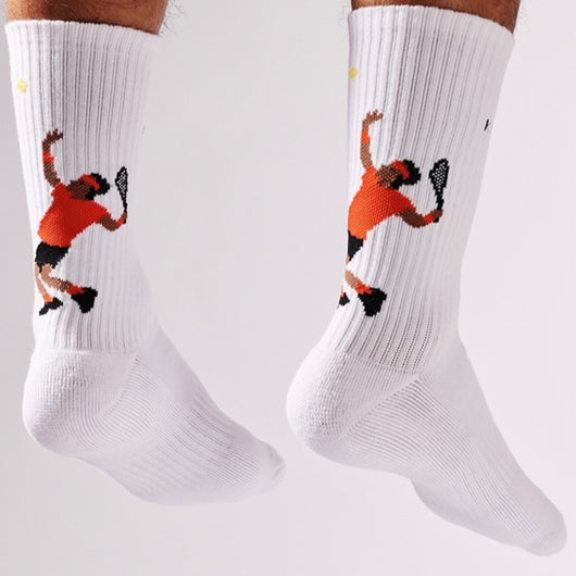 Calcetines Deportivos para Parejas con Patrón Serve