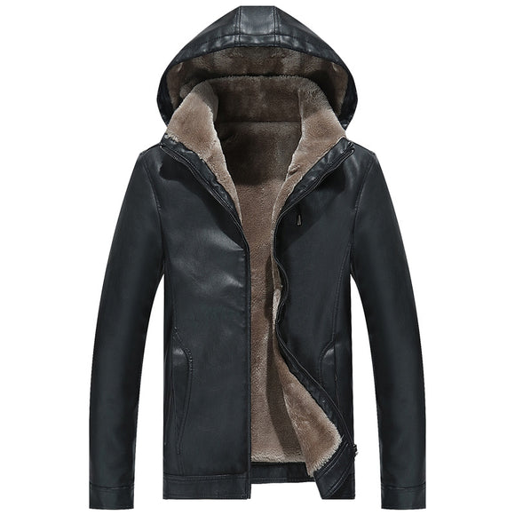 Abrigo Casual para Hombre con Capucha y Bolsillos Laterales