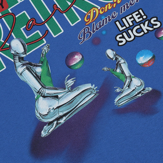 Playera Holgada Estampado Robot Alienígena Tech para Hombre - Image 4