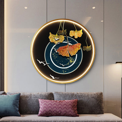 Lámpara Decorativa de Relieve 3D para Entrada con Mural de Paisaje Iluminado - Image 23