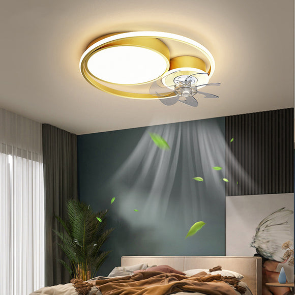 Lámpara Ventilador Nordic Minimalista de Lujo Atmosférico