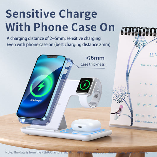 Soporte Multifuncional 3 en 1 para Smartphone con Carga Inalámbrica y Auriculares - Image 5