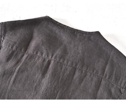 Camisa de Lino Manga Corta para Hombre - Image 11