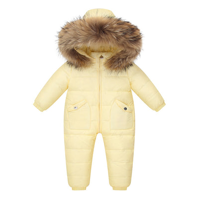 Conjunto Abrigado para Bebé: Body + Chaqueta Plumón Blanco - Image 12