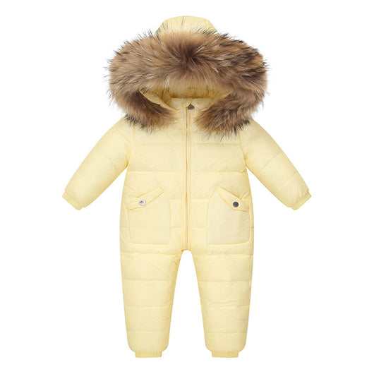 Conjunto Abrigado para Bebé: Body + Chaqueta Plumón Blanco - Image 12