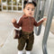 Conjunto Infantil con Saco de Cuello y Pantalón Elástico