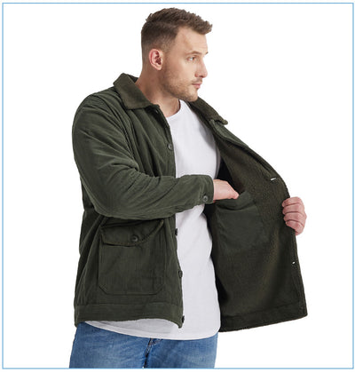 Chaqueta de Cachemira Gruesa para Hombre - Corte Holgado y Casual - Image 50