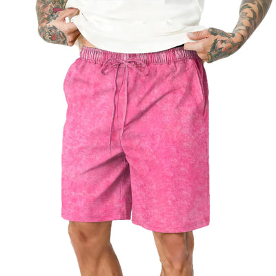 Shorts Casuales Relajados Desteñidos para Hombre - Image 5