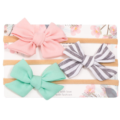 Diadema Elástica sin Costuras con Moño Grande para Bebé - Image 14