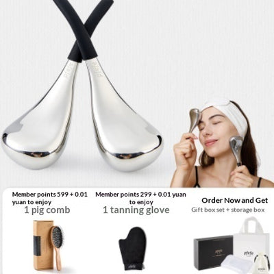 Rodillo Masajeador Facial de Hielo - Desinflamante para Ojos y Rostro