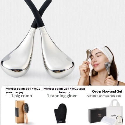 Rodillo Masajeador Facial de Hielo - Desinflamante para Ojos y Rostro