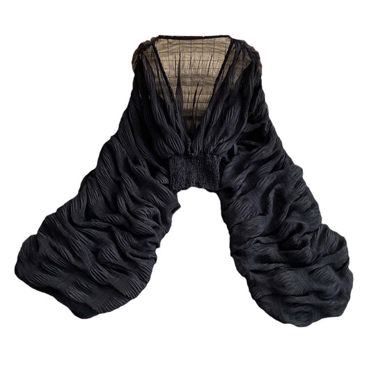 Blusa Elegante Escote V Profundo con Mangas Farol - Estilo Occidental - Image 12