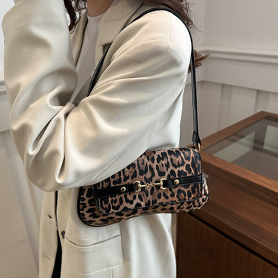 Bolso de Hombro Estampado Leopardo Lujo Ligero para Mujer - Image 4