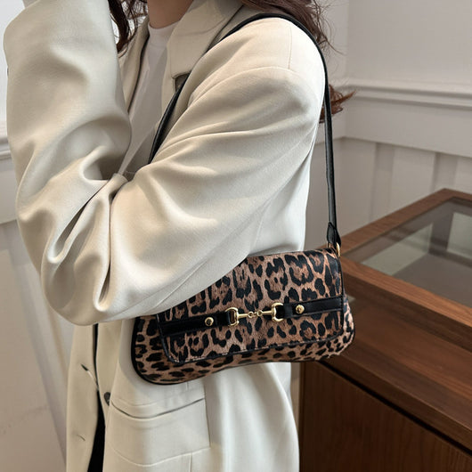 Bolso de Hombro Estampado Leopardo Lujo Ligero para Mujer - Image 4