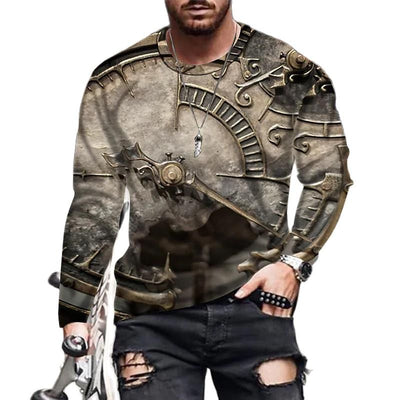 Playera Manga Larga Cuello Redondo para Hombre - Image 12