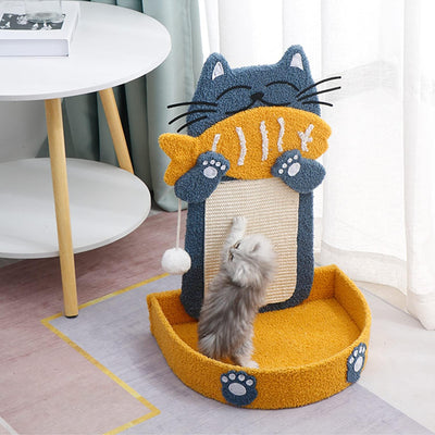 Rascador de Sisal para Gatos con Pelota Colgante y Cama Integrada - Image 16