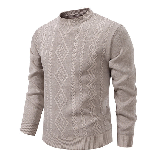 Suéter Tejido Cuello Redondo Cálido y Casual para Hombre - Image 4
