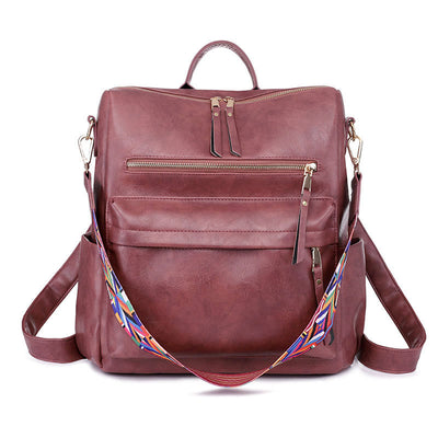 Mochila de Cuero Vintage con Gran Capacidad - Image 11