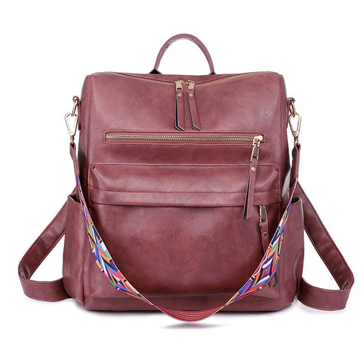 Mochila de Cuero Vintage con Gran Capacidad - Image 11