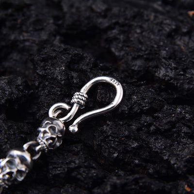 Collar de Plata Esterlina 925 con Calavera de 6mm - Image 4