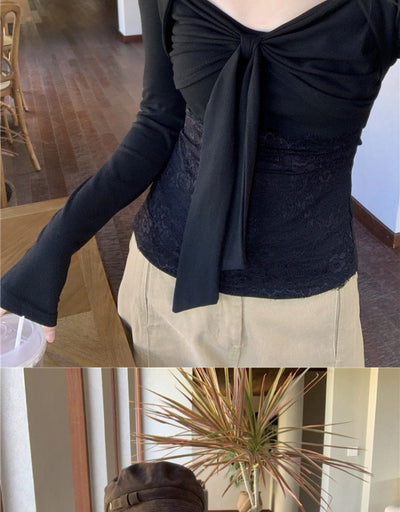 Blusa Reductora de Encaje Puro con Efecto Cintura Marcada - Image 11