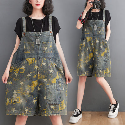 Shorts Denim con Estampado Pentagrama Retro Fat Sister - Image 12