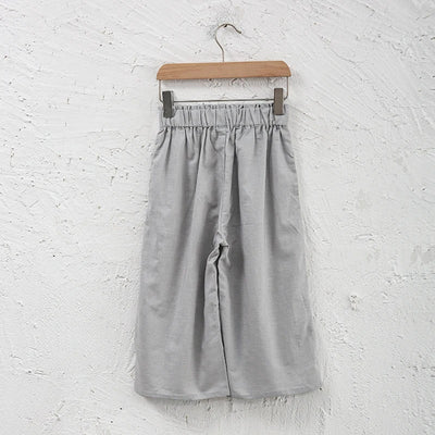 Pantalón Ancho de Lino y Algodón con Cintura Elástica - Image 66