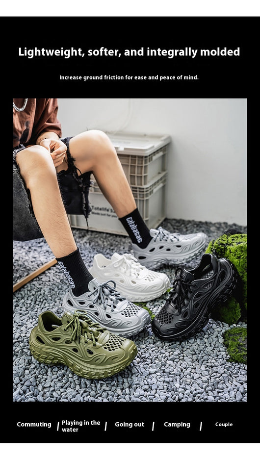 Sandalias Deportivas Antideslizantes para Hombre con Suela Gruesa y Talón Cubierto - Image 14