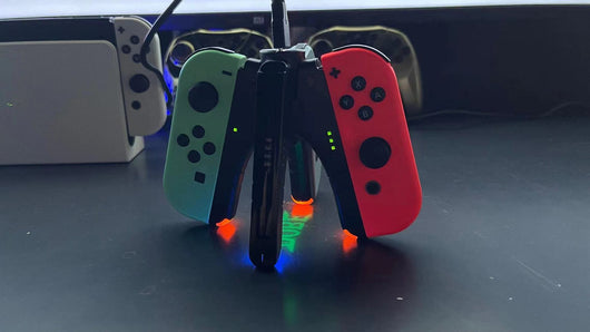 Cargador Múltiple 4 en 1 para Controles Nintendo Switch - Base de Carga Rápida - Image 15