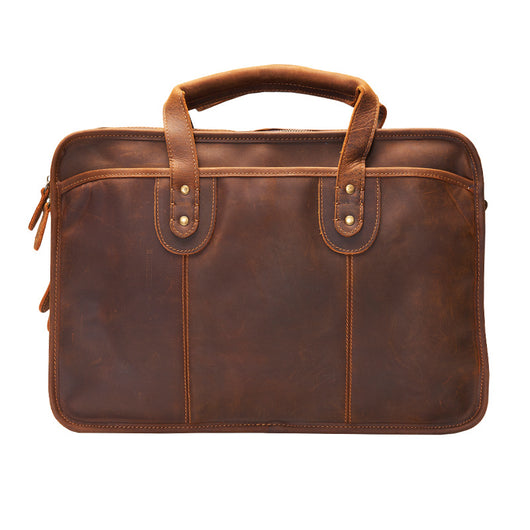 Maletín Ejecutivo de Cuero Crazy Horse Vintage - Gran Capacidad para Hombre - Image 5