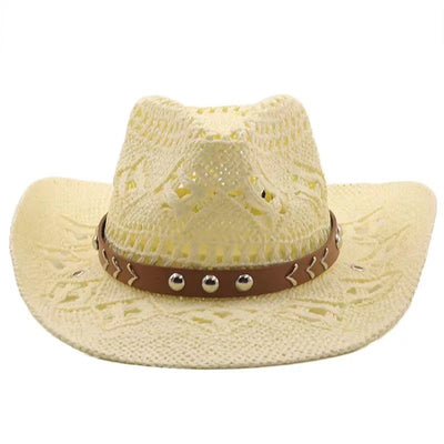 Sombrero Vaquero de Paja para Playa - Protección Solar para Mujeres - Image 23