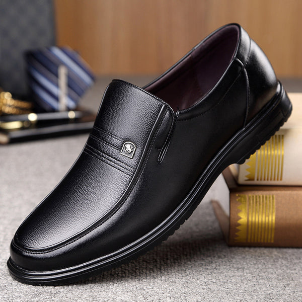 Zapatos Casuales de Cuero Genuino para Hombre - Suela Plana Antideslizante