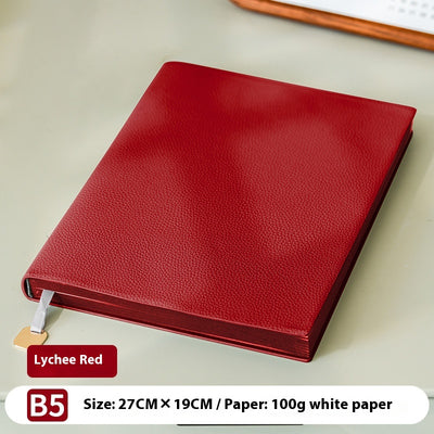 Cuaderno de Cuero Suave con Patrón Litchi - Image 9