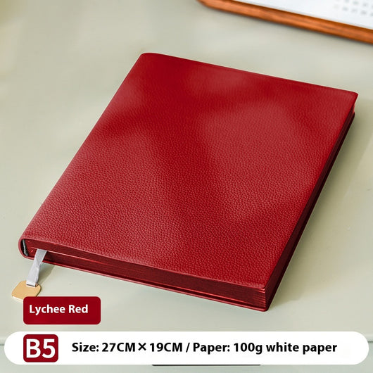Cuaderno de Cuero Suave con Patrón Litchi - Image 9
